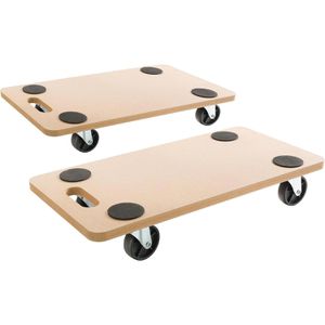 Arebos Möbelroller Kunststoffrollen, 580 x 290mm, Tragkraft 200kg, 2 Stück