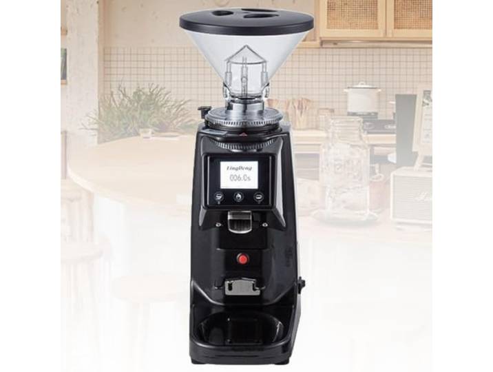 Kaffeemühle mit 60-mm-Flachmahlwerk und 19 Einstellungen 60-mm-Scheibenmahlwerk, 19 Einstellungen (von Espresso bis French Press), großer 750-g-Bohnenbehälter