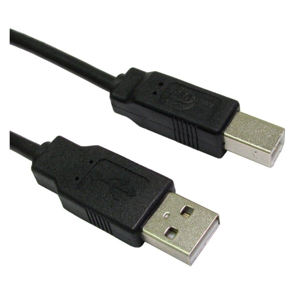 Cables Direct CDL 50CM USB 2.0 A M - B M BLACK (0.50 m, USB 2.0) (CDL-101H)