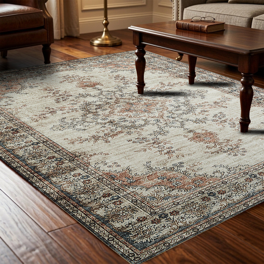 East Urban Home Cashmere Machine Tufted Area Rug ( Low-Pile Traditional) TIMELESS Rectangle 160 x 230 cm