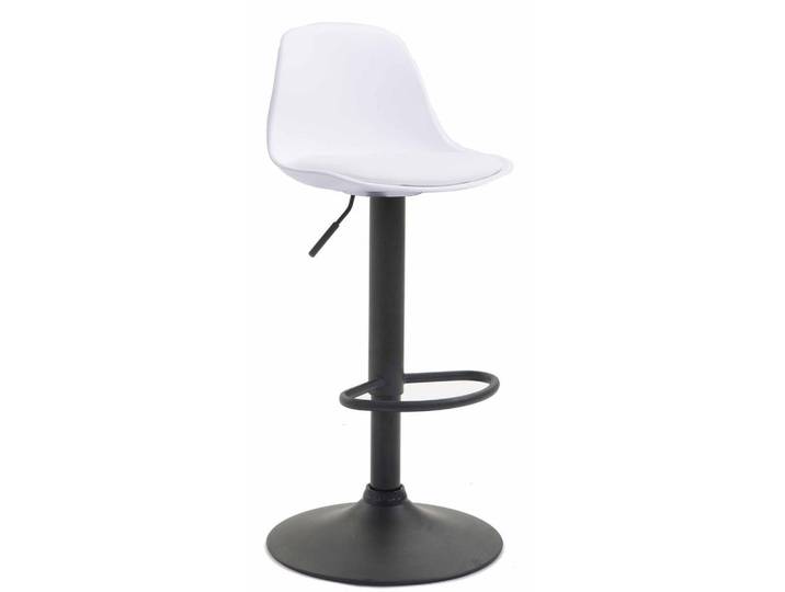 CLP Barhocker Kunststoff Weiß, Metall, 39x82x43 cm, Esszimmer, Barmöbel, Barhocker