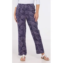 Viskose-Hose in Muster lila in Größe 40 von DW-Shop, Lila, 40