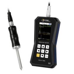 PCE Instruments Schwingungsmessgerät PCE-VT 3900S inkl. Messspitze mit Handgriff FFT Analyse Routenmessung ISO 10816-3