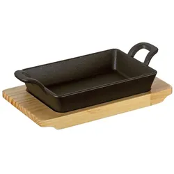 Küchenprofi Servierpfanne BBQ eckig Eisen