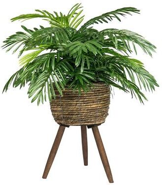 LCG Florals 30-inch Artificial Phoenix Palm in Deco Basket Stand
