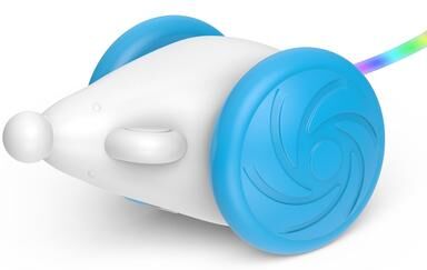United Interactive Automatic Cat Mouse Toy Motion Activated LED Pet Exercise Toy For Cats blue
