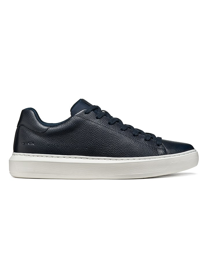 Geox Leder-Sneakers "Deiven" in Dunkelblau - 41