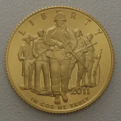 Goldmünze 5 Dollar "US Army" 2011 (USA)
