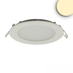 ISOLED LED Downlight, rund, 9W, CRI90, IP42, ultraflach, blendungsreduziert, dimmbar, 3000K, weiß ISO-115457