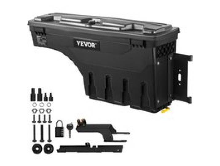 VEVOR LKW-Ladeflächen-Aufbewahrungsbox, Abschließbarer Koffer, 25 L ABS-Radkasten-Werkzeugkasten, Wasserdicht & Langlebig, Kompatibel mit Ford F-150 2015–2021 R, LKW-Ladefläche Aufbewahrungsbox