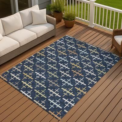 Addison Rugs Machine Washable Indoor/ Outdoor Modern Glencoe Chantille Rug