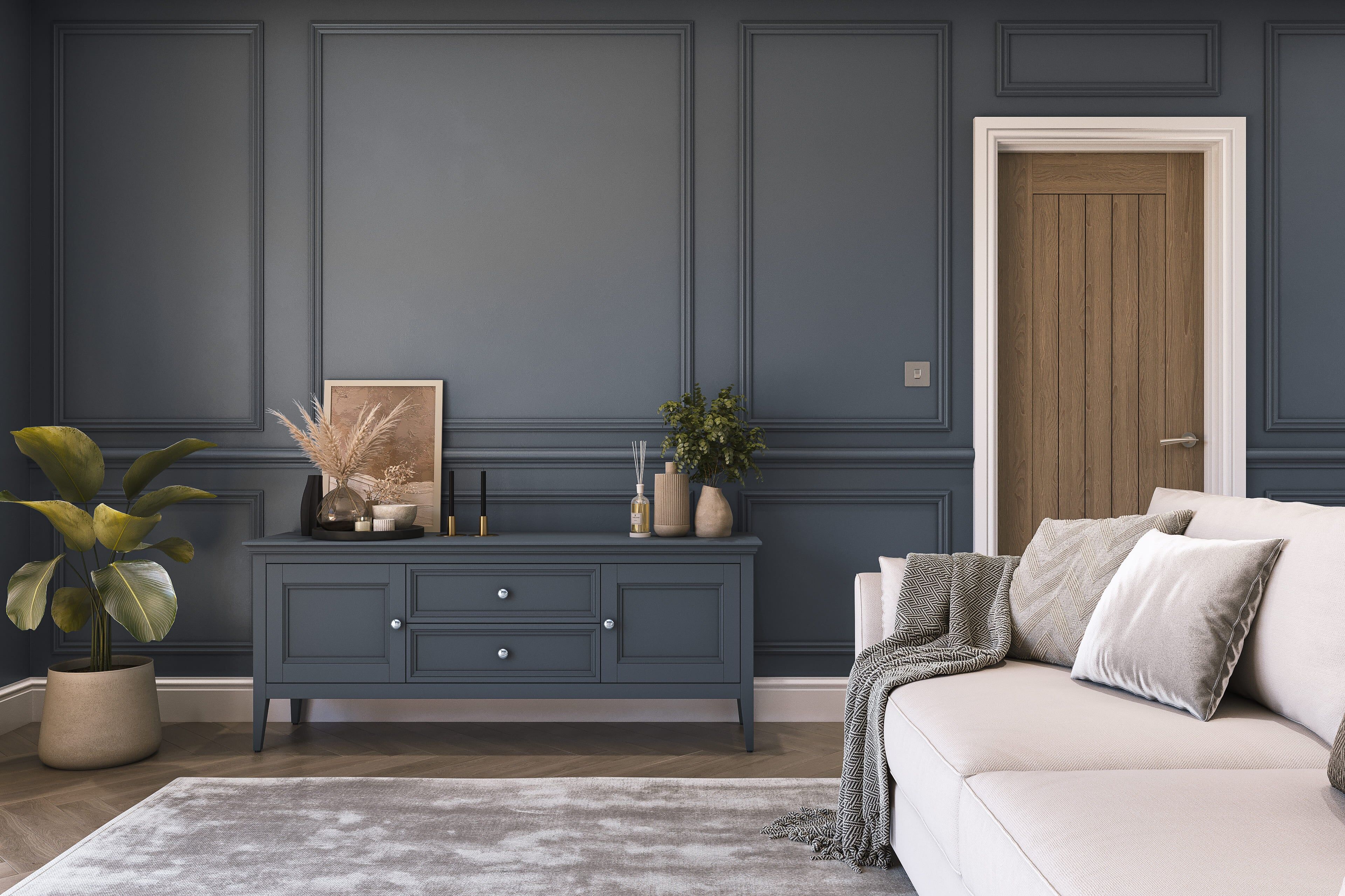 Hemway Peel and Stick Sample - Chalk Paint - Soft Navy Blue