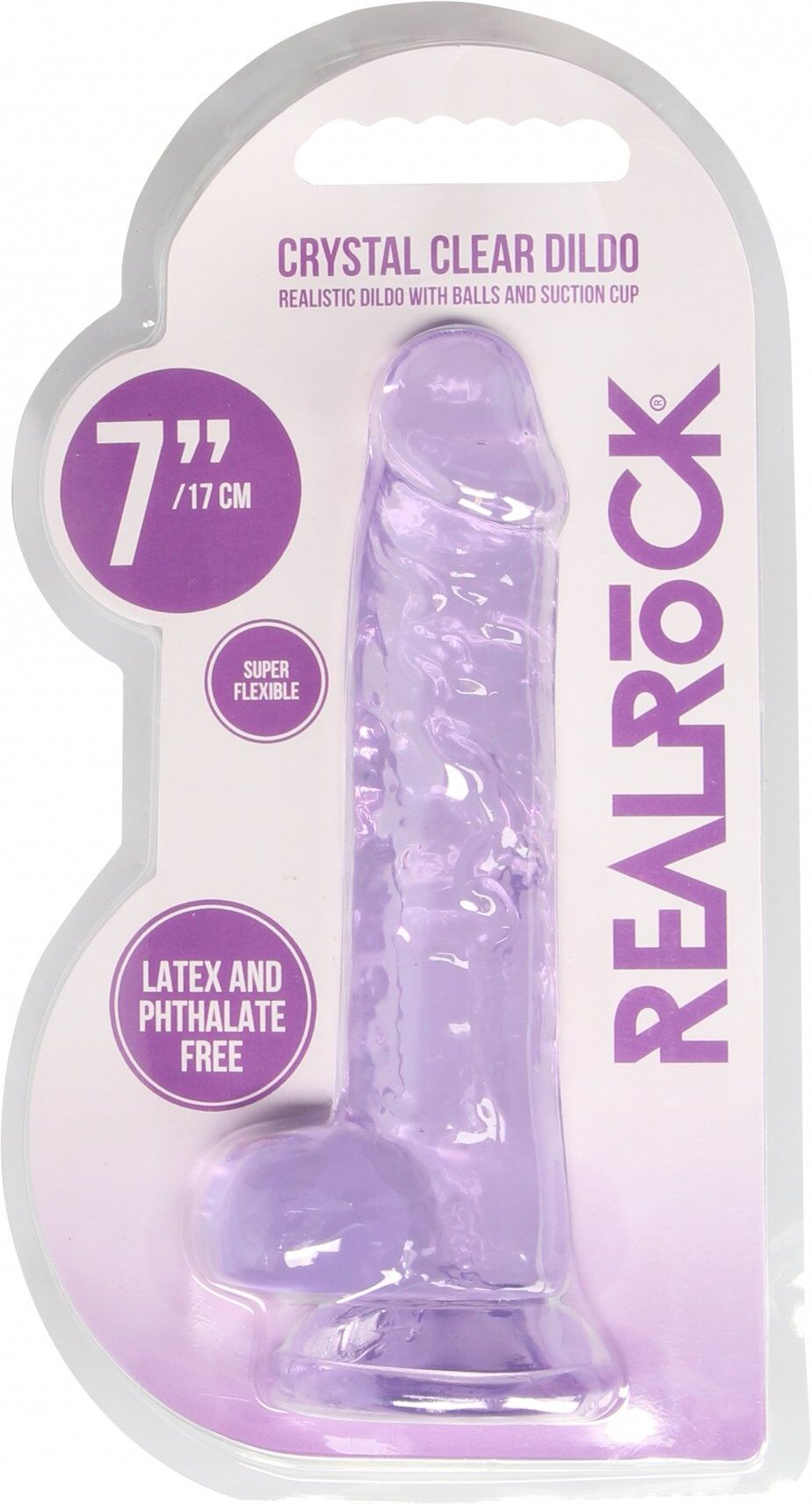 RealRock Gode Jelly Réaliste 17cm Violet