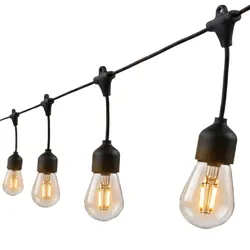 Lumisky MAFY 10 LED 6,50 m Solar-Lichterkette Plastik Schwarz