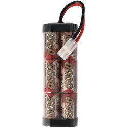 AccuCell Racing Pack 7,2 Volt mit bis zu 5000mAh und Tamiya Stecker (5000 mAh, 7.20 V)