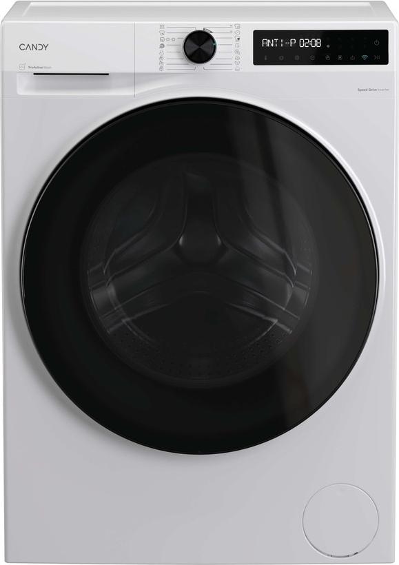 Candy BWR 495BL8-S, Frontlader, Freistehend, Weiß, Links, Schwarz, Schwarz