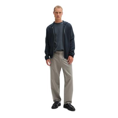 Cardigan MARC O'POLO "aus zertifizierter Bio-Baumwolle", Herren, Gr. L, peppercorn grau, Obermaterial: 100% Baumwolle, unifarben, regular fit, Strickjacken