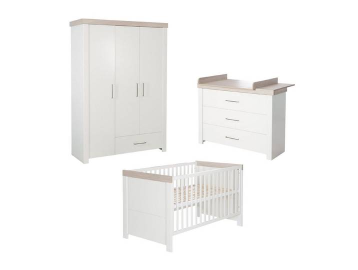 roba® Babyzimmer-Komplettset Lucy, Gitterbett, Wickelkommode & Schrank