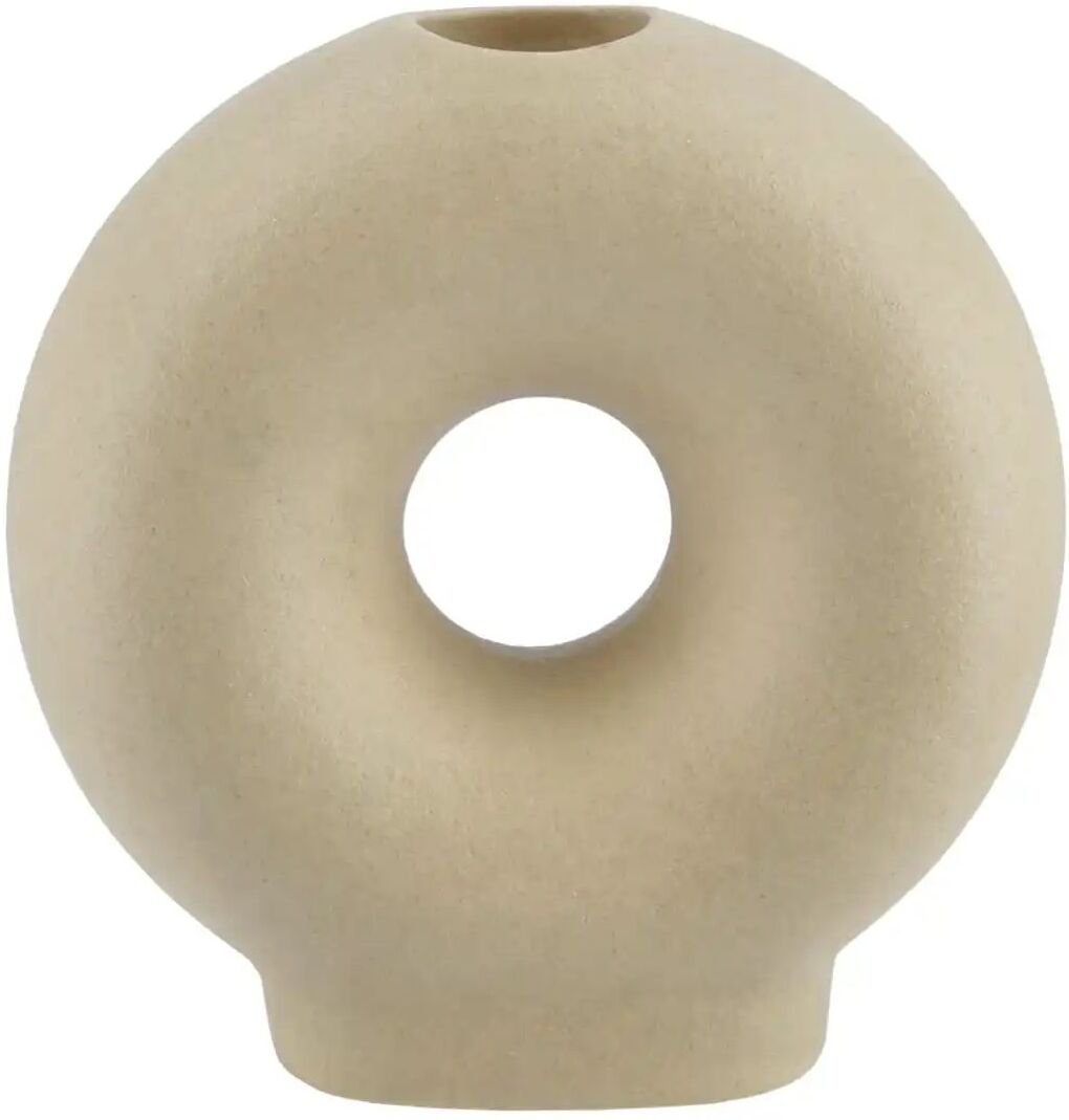 Höffner Kerzenhalter   ¦ creme ¦ Steingut ¦ Maße (cm): B: 10 H: 10 T: 4.0