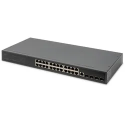 Digitus 24-Port Gigabit Switch, 19 Zoll, Managed, 4 SFP+ Uplinks