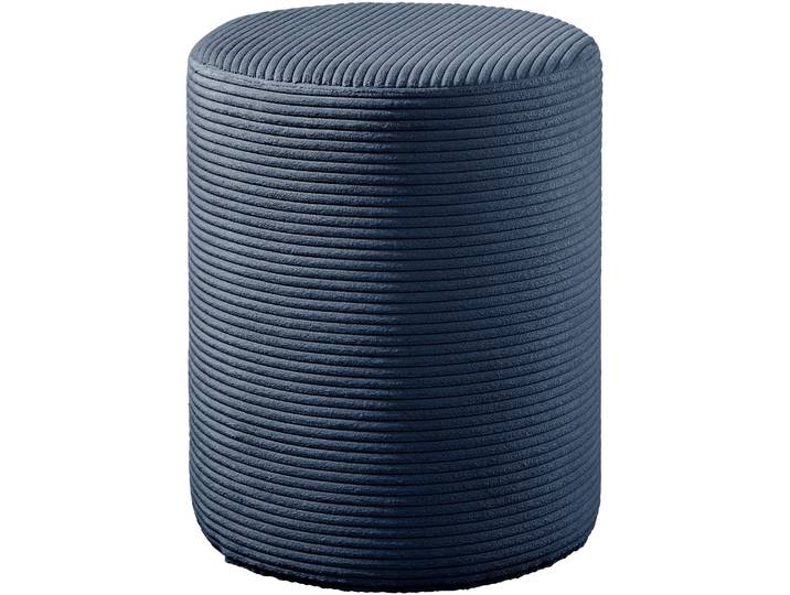 Polsterhocker MAINTAL Wiesenbach , blau (dunkelblau), Cord, Hocker, Polsterhocker, in Cord Bezug