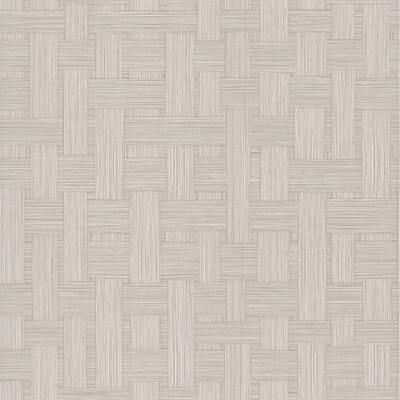 York Wallcoverings Basketry Dove Grey Wallpaper