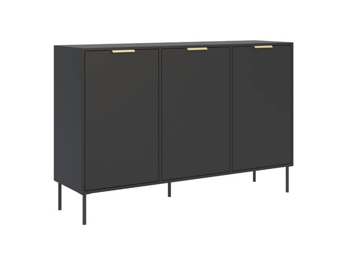 Drehtürenschrank Vena 150 cm Schwarz