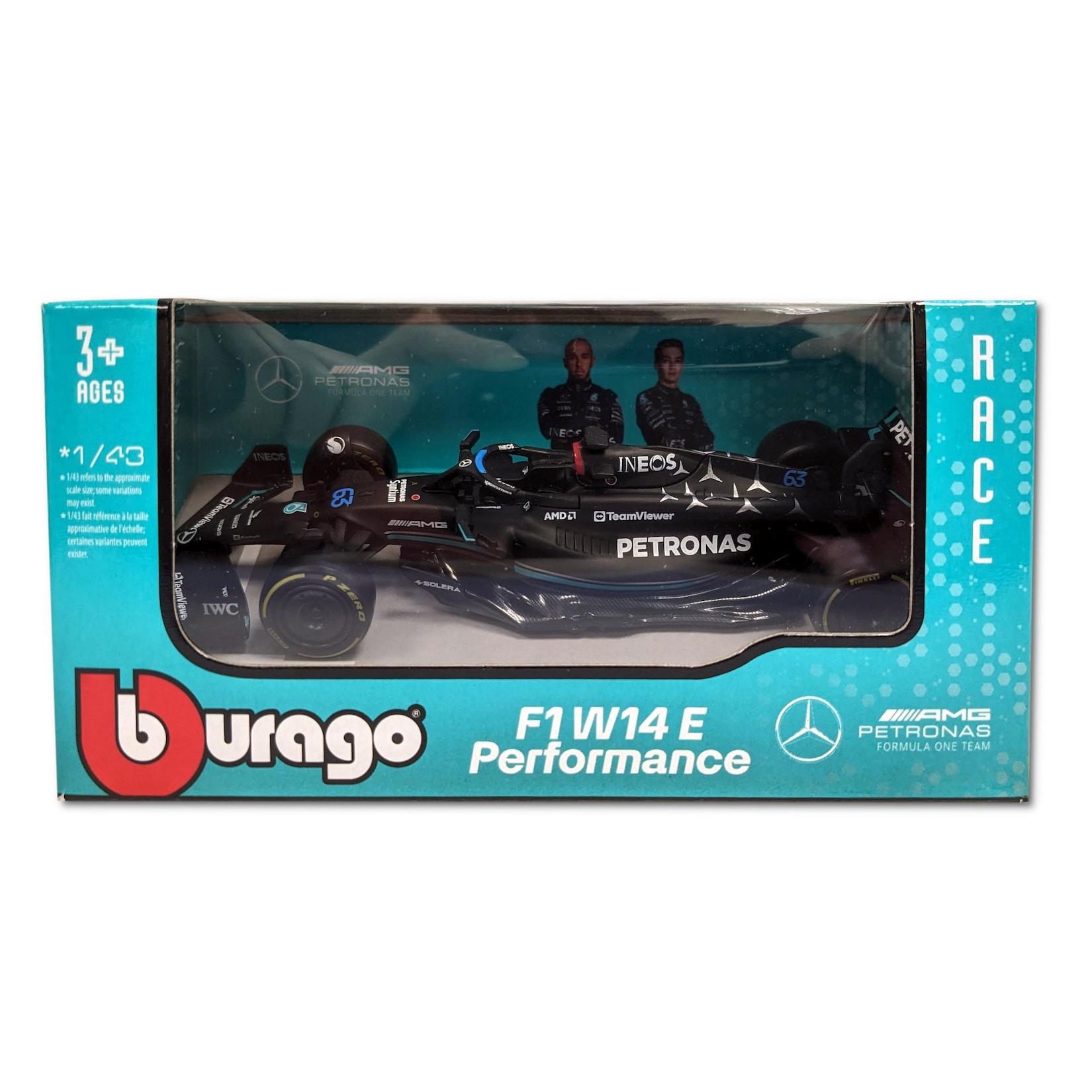 Bburago 18-38080R - Modellauto - F1 Mercedes AMG W14 '23 #63 Russel (Maßstab 1:43) Formel 1