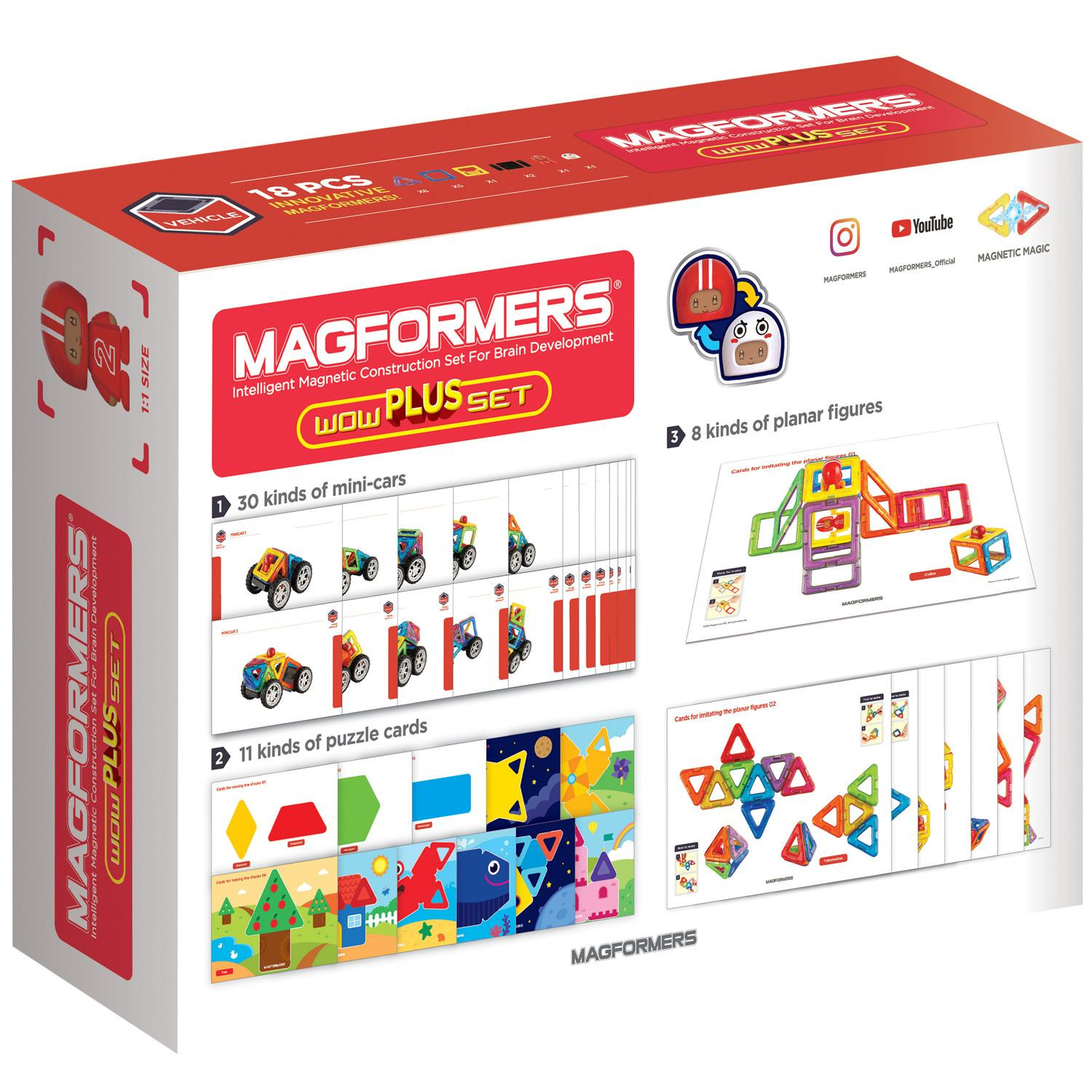 Magformers Bouwspel Wow Plus Set 707020 Transparant