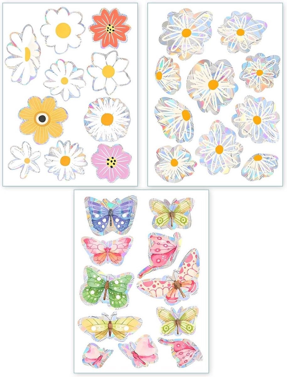 Raamfolie Regenboog Decoratieve Stickers Kleurrijk - 30 x 22 cm