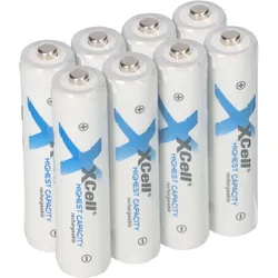 8x XCell Micro AAA Akku Ni-MH 1,2V 1150mAh