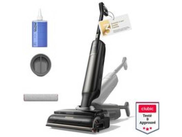 Aspirateur laveur sans fil - MOVA - M50 Ultra - Aspiration 22000Pa - Autonomie 45 min - Nettoyage 3 côtés