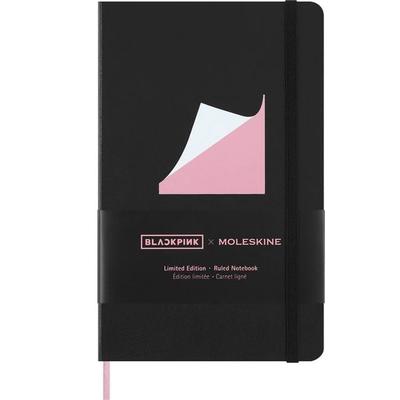Moleskine X Blackpink Notizbuch L/A5, liniert, fester Einband, Schwarz, Notizbuch von , Moleskine