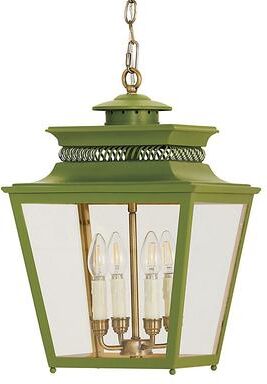 Piedmont 4-Light Lantern - Sage - Ballard Designs