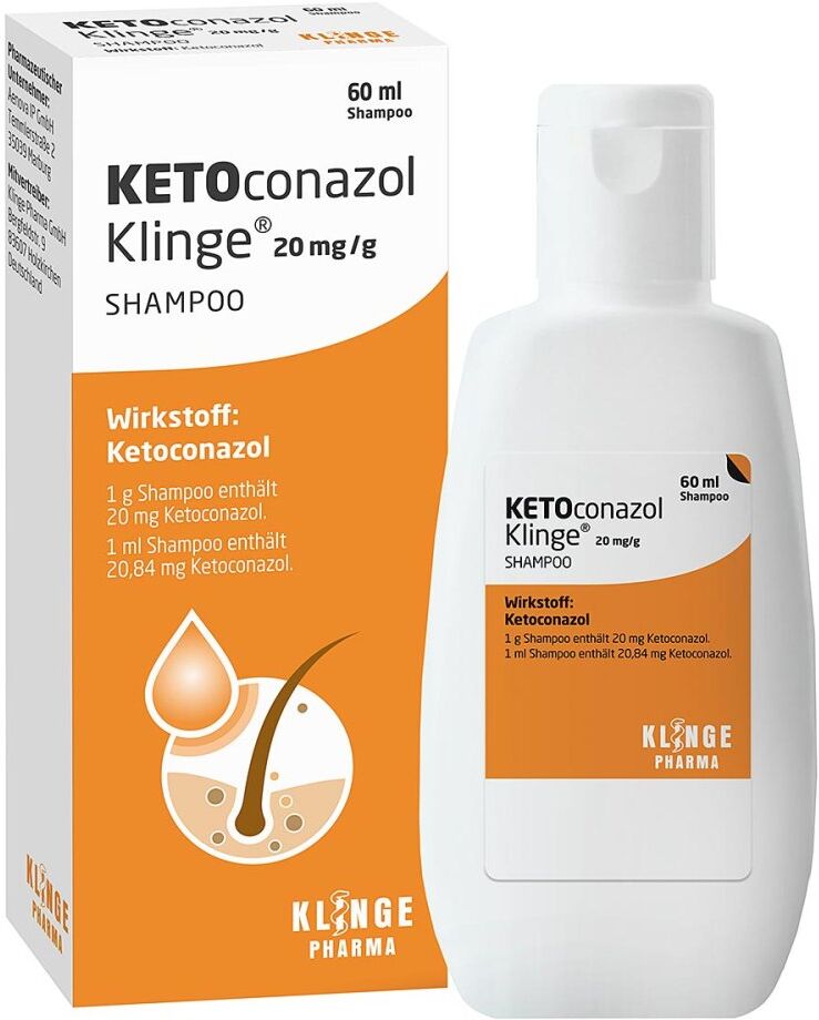 Ketoconazol Klinge 20 mg/g Shampoo 60ml