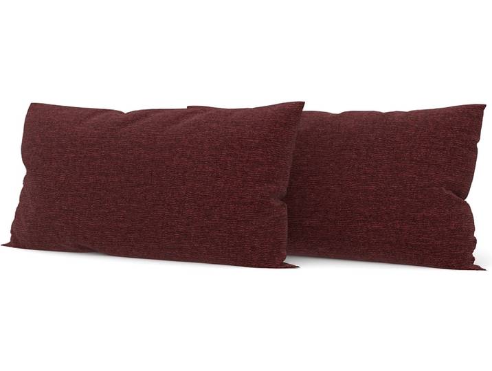 SWISS HOME STYLE Set 2 Kissen AGATA 50x70cm bordeau