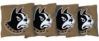 Skip's Garage Wofford College Terriers Gold Cornhole Bags