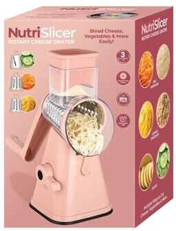 As Seen on TV NutriSlicer Vegetable Slicer Cheese Grater Potato Slicer Salad Chopper with Suction Base