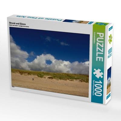 CALVENDO Puzzle Strand und Dünen 1000 Teile Puzzle quer | 1000 Teile Lege-Größe 64 × 48 cm Foto-Puzzle für glückliche Stunden
