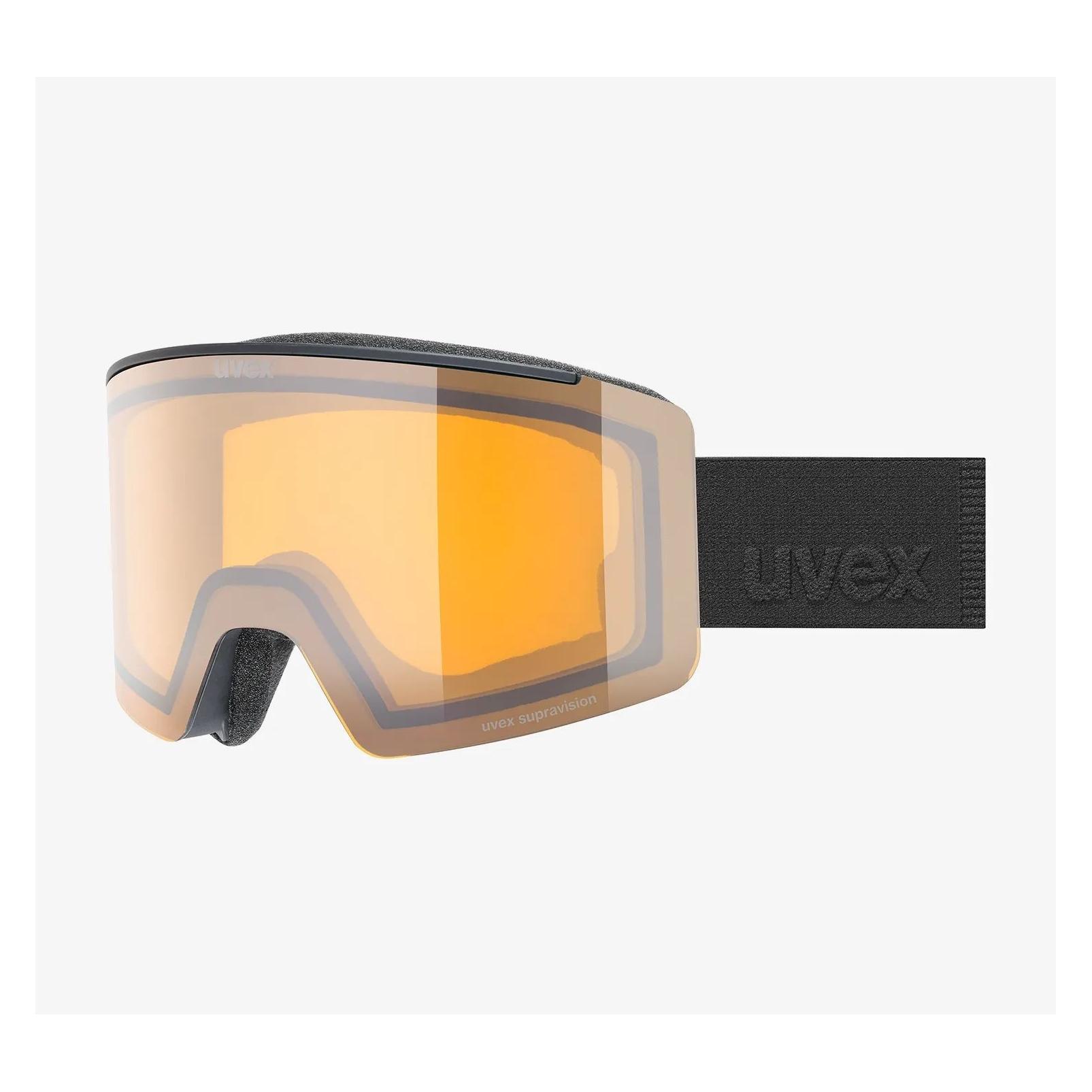 Uvex Skibrille Ignite LG - black matt/yellow (72521267)