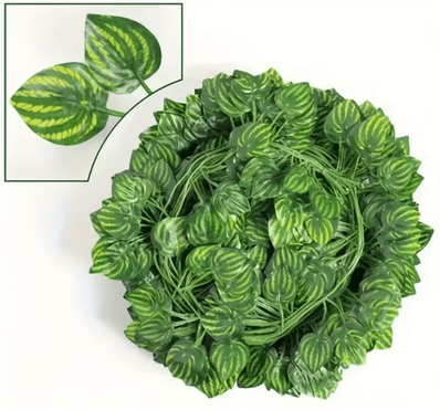 Inspire Curations Artificial Ivy Vine Garland Realistic Hanging Greenery For Home & Events watermelon 4m (2 String)