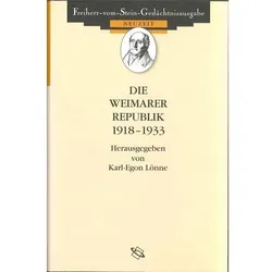 Weimarer Republik 1918-1933, Sachbücher