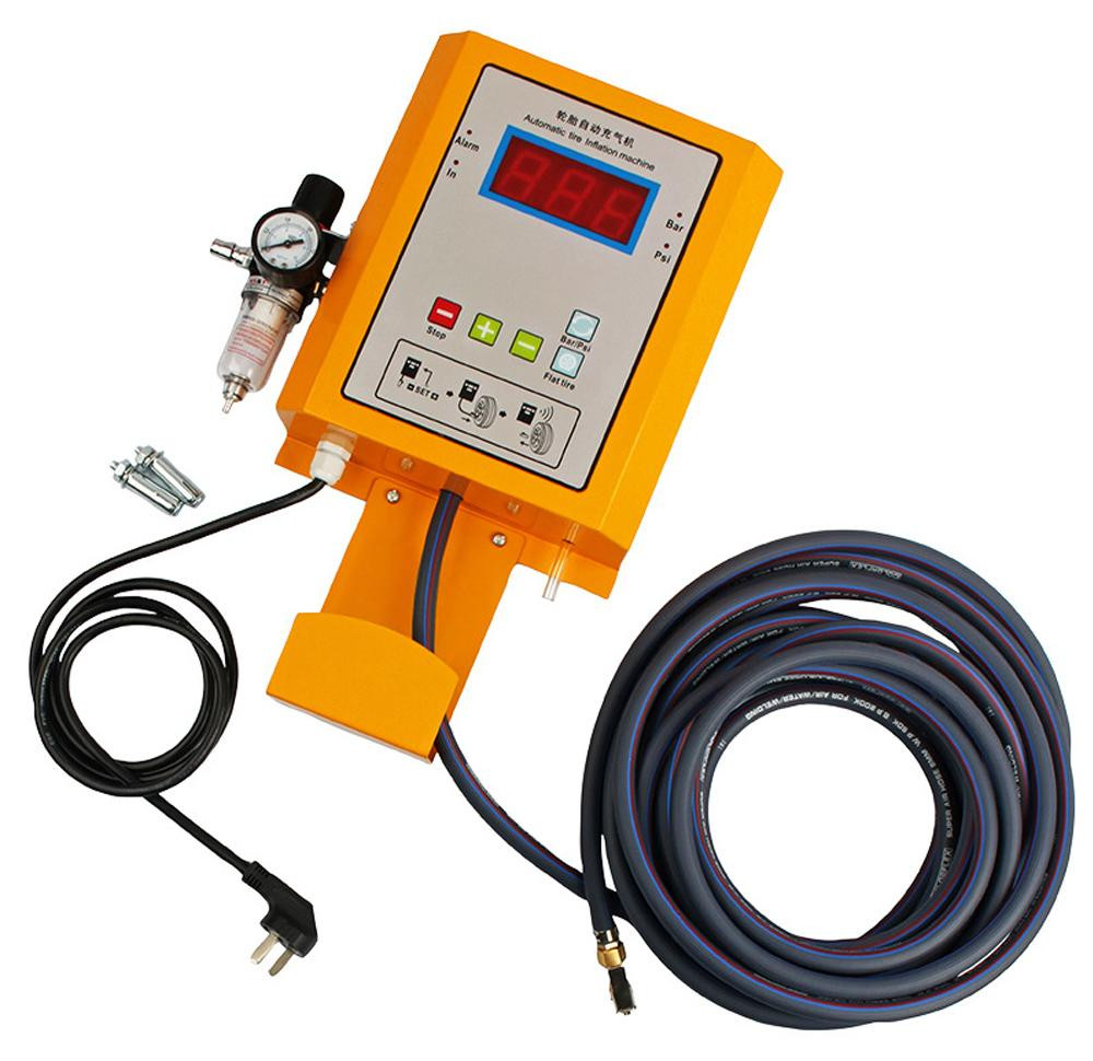 Selius Autobandenpomp Volautomatisch - Oranje - 30 Watt - 0-7 Bar
