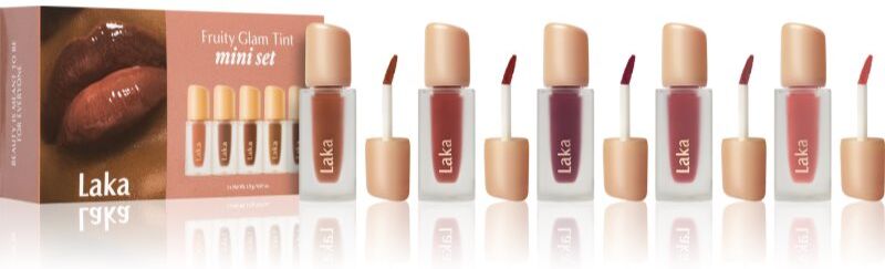 Laka Fruity Glam Mini Set Gift Set for lips
