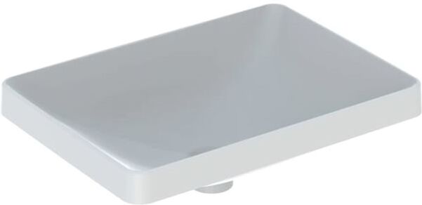 Geberit VariForm Einbauwaschtisch 500739002 55x40cm, ohne Hahnloch, Überlauf, rechteckig, weiß KeraTect