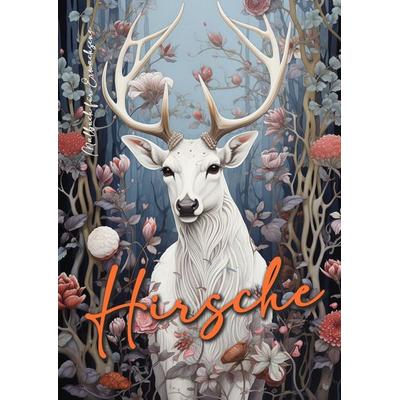 Hirsche Malbuch für Erwachsene, Taschenbuch von Monsoon Publishing,Musterstück Grafik, Epubli, 978-3-7584-0543-3