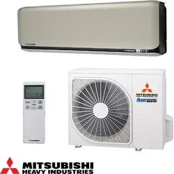 Mitsubishi Heavy Industries SRK25ZSX-WT + SRC25ZSX-W Inverter-Klimaanlage – 9,000 BTU, Diamond Series