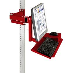 Manuflex ZB3625.3003 Standard Monitorträger für UNIVERSAL und PROFI mit Tastatur- und Mausfläche, VESA-Adapter 75 mm