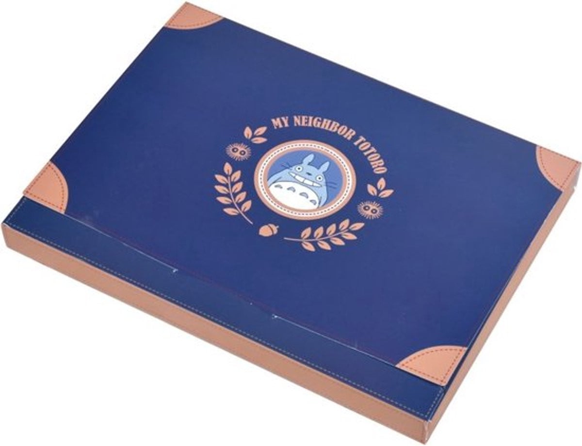 Marushin Ghibli My Neighbor Totoro Set van 3 Denim Handdoeken met Stiksel in Cadeauverpakking