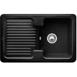 Villeroy & Boch Condor Einbauspüle 674501J0 mit Ablaufgarnitur und Handbetätigung, Chromit